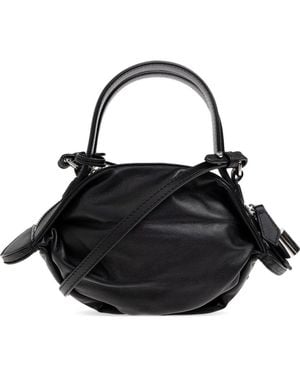 KENZO Crossbody Bag Leather "Kumo" - Black