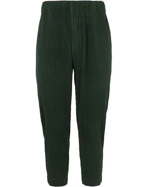 HOMME PLISSÉ Mc August Trousers - Green