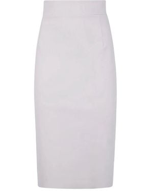 La Petite Robe Di Chiara Boni "Lumi" Jersey Skirt - White