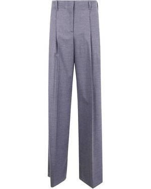 P.A.R.O.S.H. P. A.R. O.S. H. Wide Leg Troseurs - Blue