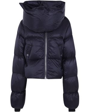 Rick Owens Jacket Hooded "Funnel Neck" - Blue