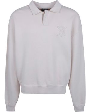 Daily Paper Polo Neck Jumper "Shield" - Grey