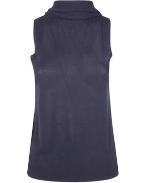 Alberta Ferretti Cape Shirt - Blue