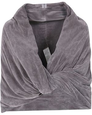 Rick Owens Stole Twist "Donut" - Grey