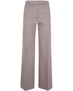Seventy Pants Wool Wide Leg Pants - Gray