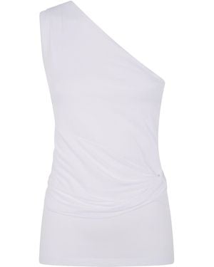 Patou One Shoulder Top Clothing - White
