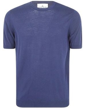 Nuur Crew Neck T-Shirt - Blue