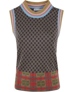 Dries Van Noten Wool Top "Temi" - Grey