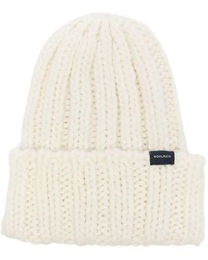 Woolrich Beanie Chunky Chuncky Beanie - White