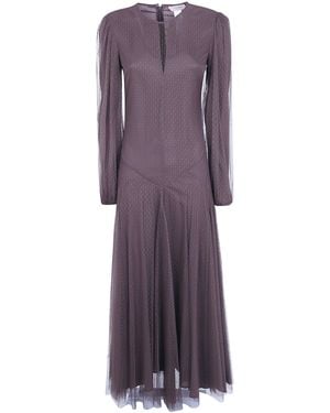 Twinset Dress Long Sleeve "262Tp2215" - Purple
