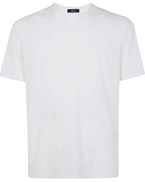 Herno Crepe De Chine T-Shirt - White