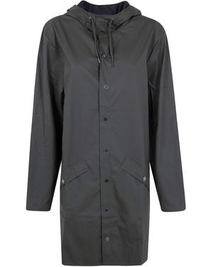 Rains "W3" Long Jacket - Grey