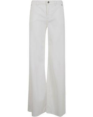 Blumarine Denim Flare - White