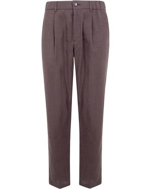 Herno Classic Trousers - Purple