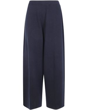 Mrz Trousers Wide Leg Trousers - Blue