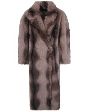 DR. HOPE Coat Faux Fur Honey - Brown