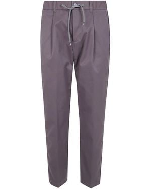 Herno Trousers Drawstring "Classic Trousers" - Purple