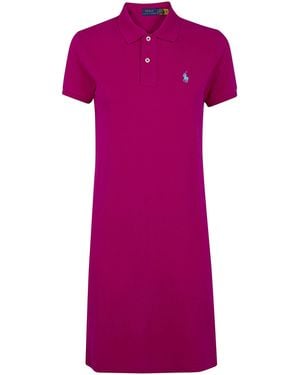 Polo Ralph Lauren Polo Short Sleeves Mini Dress - Purple
