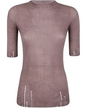 Uma Wang Short Sleeve Top - Purple
