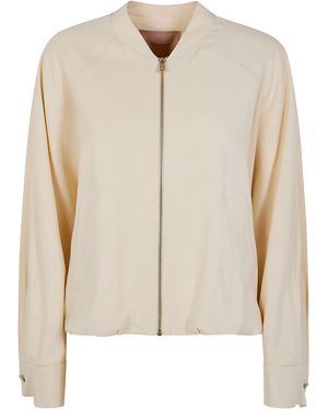 Twinset Fullzip Bomber Jacket - White