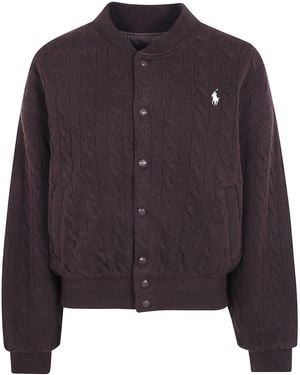 Polo Ralph Lauren Bomber Coat Sweater - Blue