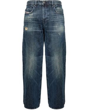 DIESEL "2001 D-Macro" Wide Leg Jeans - Blue