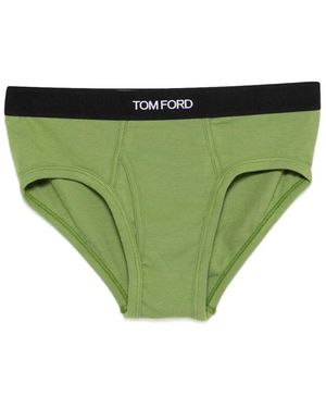 Tom Ford Brief Cotton Stetch Jersey - Verde