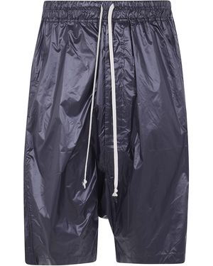 Rick Owens Drawstring Pods Shorts - Blue