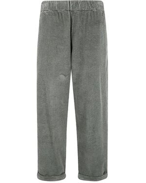 Labo.art Labo. Art Velvet "Paride" Trousers - Grey