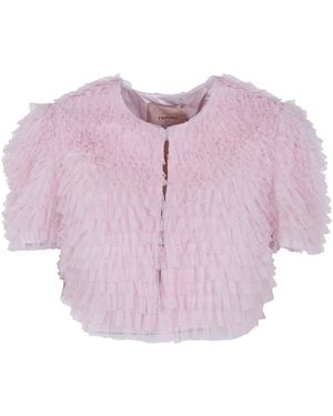 Twinset Cropped Jacket - Pink