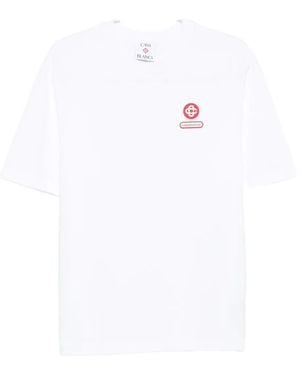 CASABLANCA Logo" Patch Overseized T-Shirt - White