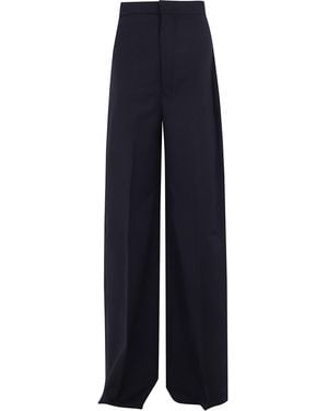 Rick Owens Pants Wool "Dirt Cooper" - Blue