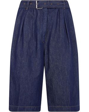 Dries Van Noten "Peaches" Bis Shorts Denim - Blue