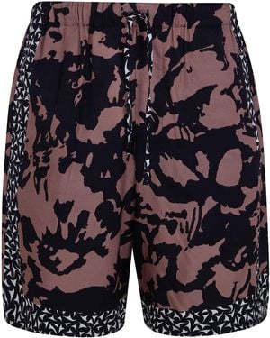 Dries Van Noten Piperi Printed Shorts - Blue