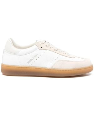 Woolrich Swing Court Suede Blubber Trainers By - White