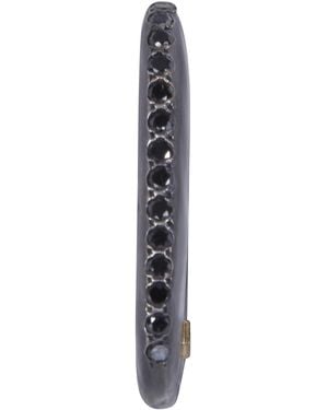 Rosa Maria "Milo St Dia Blk" Ring With Setting Sterling And Bla - Metallic