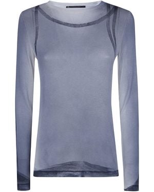 Pierantoniogaspari Garza Print T-Shirt - Blue