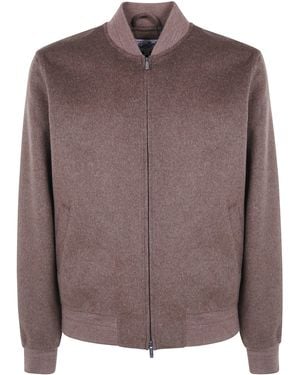 MC2 Saint Barth Wool Bomber Jacket "Camden" - Brown