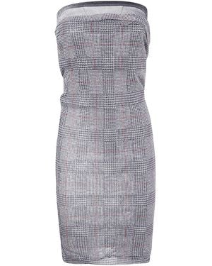 Jean Paul Gaultier Mesh Skirt Double Layer Printed 'Body Shadow' And - Grey