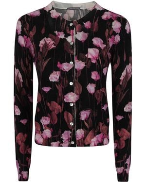In bed with You Sweater Floral Print "Floral And Geometric Print" - Black