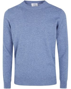 Barba Napoli Maglione Classico Collo Rotondo "Kangra" - Blu