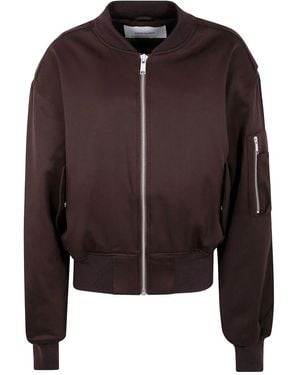 Entire studios Cropped Broad Bomber Suiting - Brown