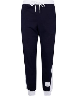 Thom Browne Joggers With Engineered 4 Bar - Black