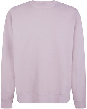 Golden Goose Boxi Sweatshirt Cotton Fleece Logo Patch - Purple
