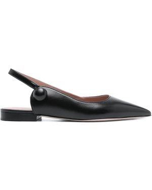 Malone Souliers Palmer 10 Flat Sling Back Shoes - Black
