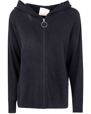 ABSOLUT CASHMERE 'Laurentina' Full Zip Hooded Sweatshirt - Blue