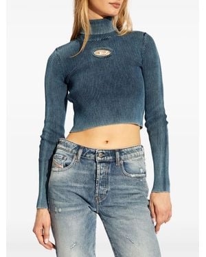 DIESEL "Anchor" Turtle Neck Sweater - Blue