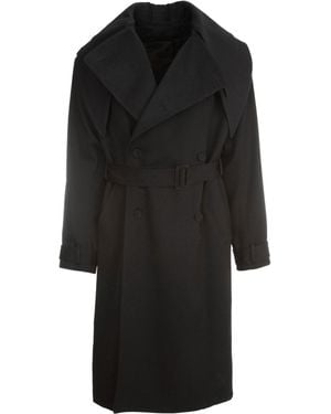 Dior Cappotto Fantasia A Un Punto - Nero