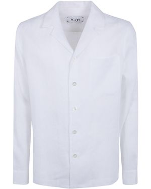 Y-81 Long-sleeve Stretch Shirt - White