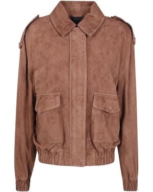 Arma Jacket Lamb Suede "Halti" - Brown